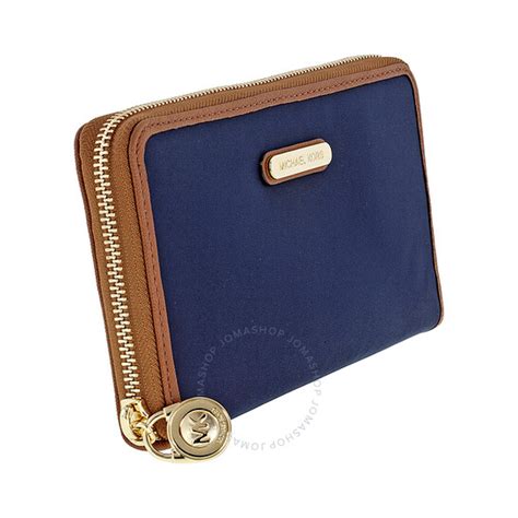 michael kors kempton navy wallet|Michael Kors Kempton Navy Nylon Wallet .